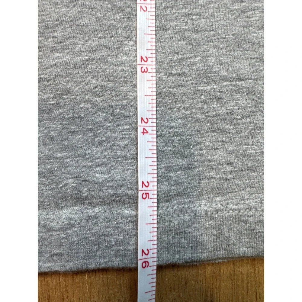 Nike Mens Just Do It Graphic T-Shirt Gray Heather Short Sleeve Crew Neck Size M